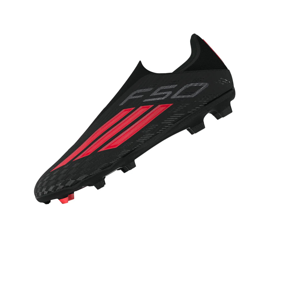 adidas F50 League Laceless FG MG Firm Ground Multi Ground Mens Soccer Cleats Black Red
