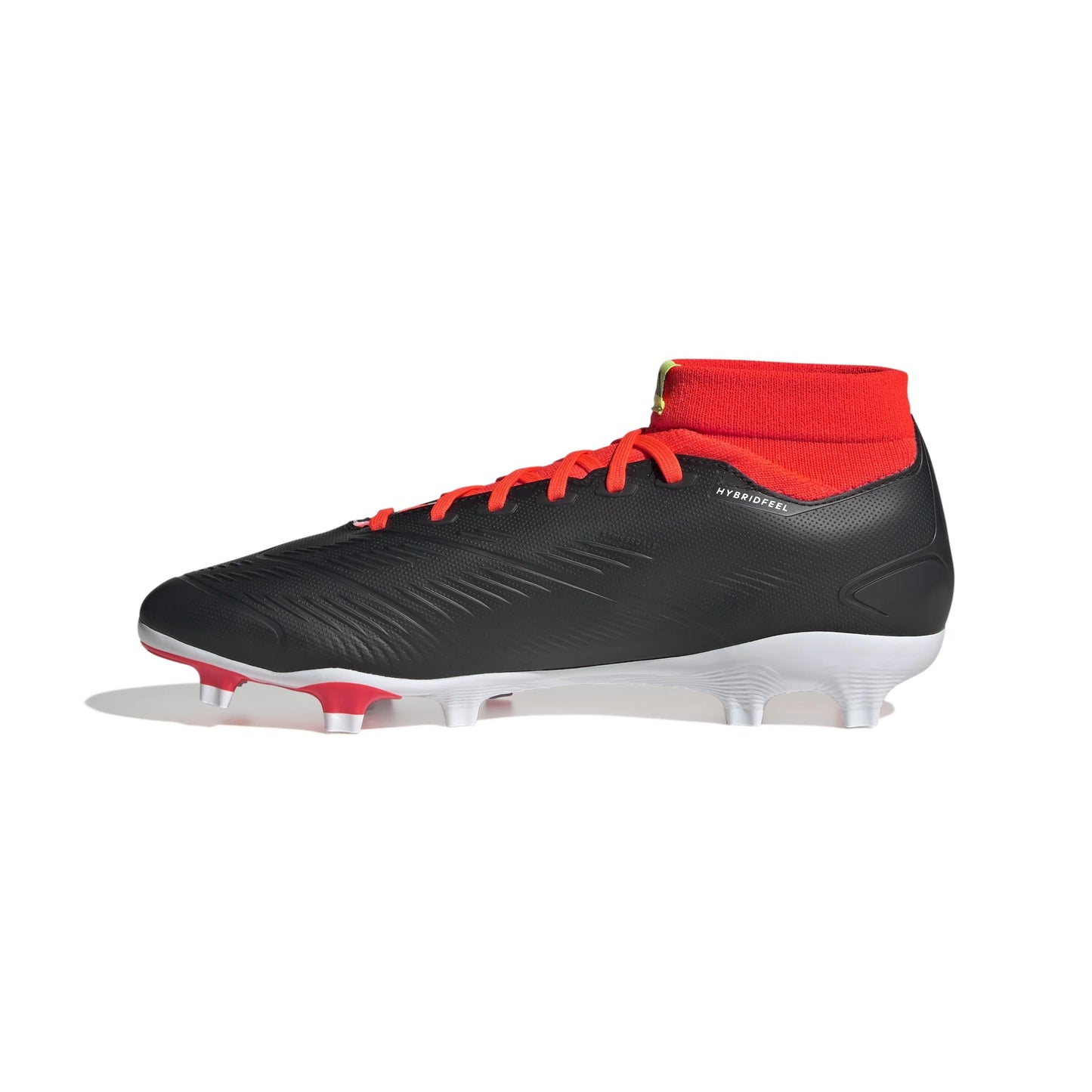adidas Predator League Sock FG Firm Ground Soccer Cleats Core Black White Red