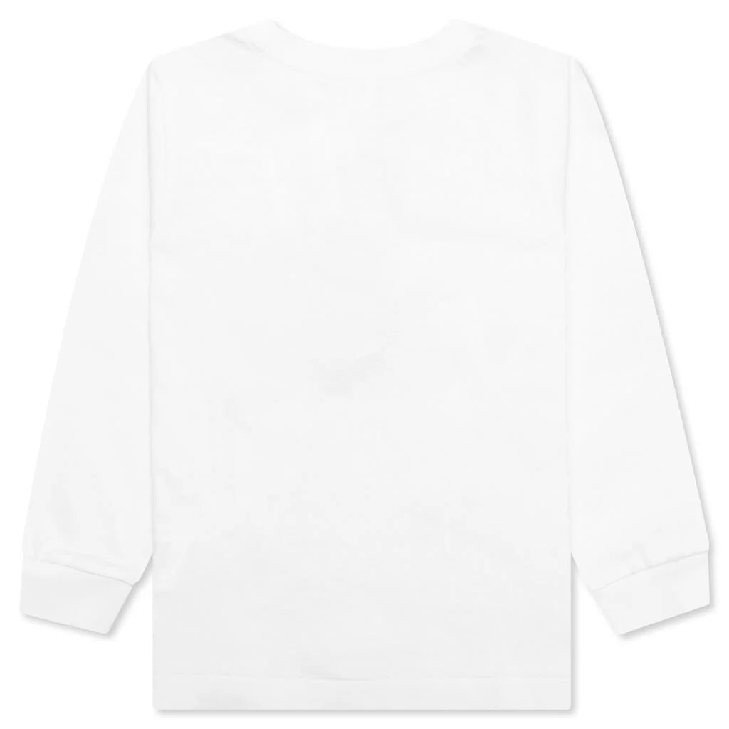 Kids ABC Camo Shark L S Tee White Green