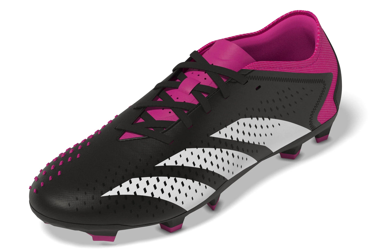 adidas Predator Accuracy3 Low FG Firm Ground Cleats Black White Pink
