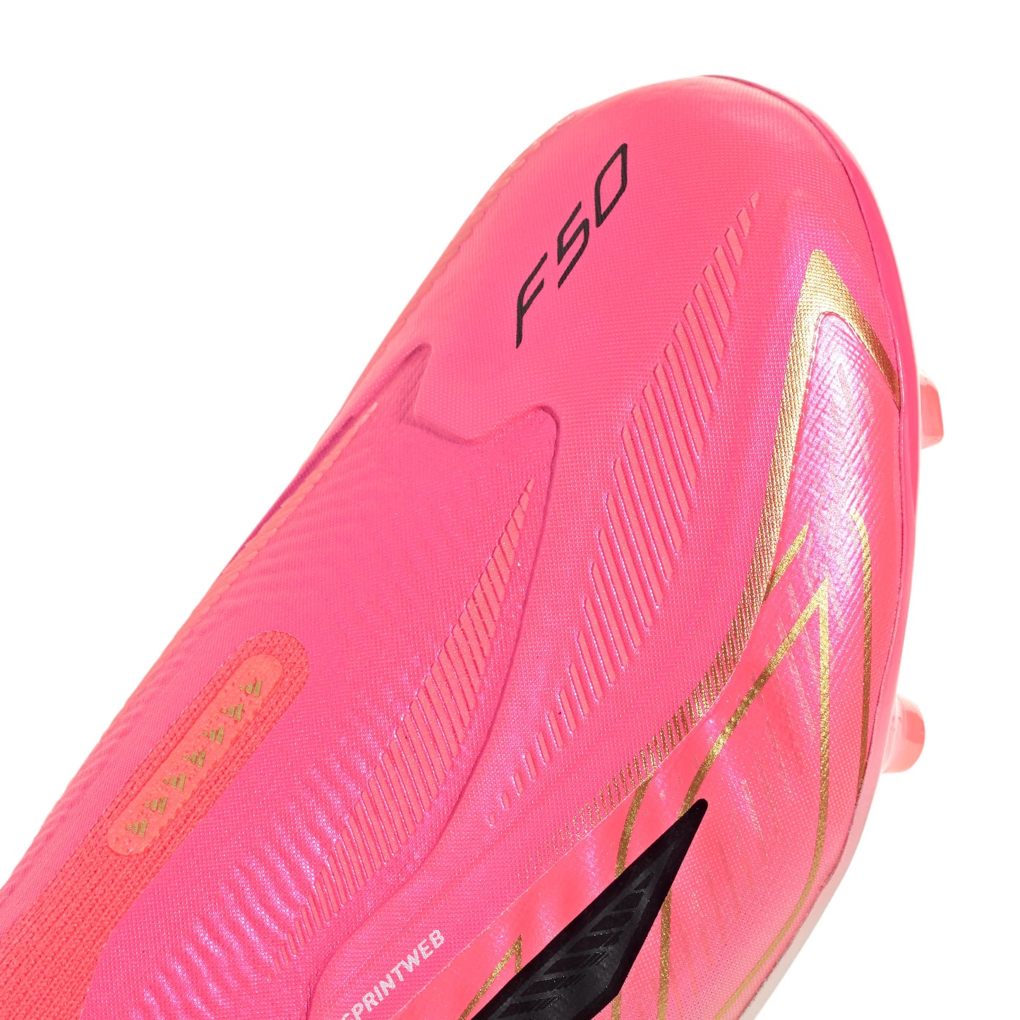 adidas F50 Hyperfast Elite Laceless Firm Ground Youth Soccer Cleats Turquesa Black Gold