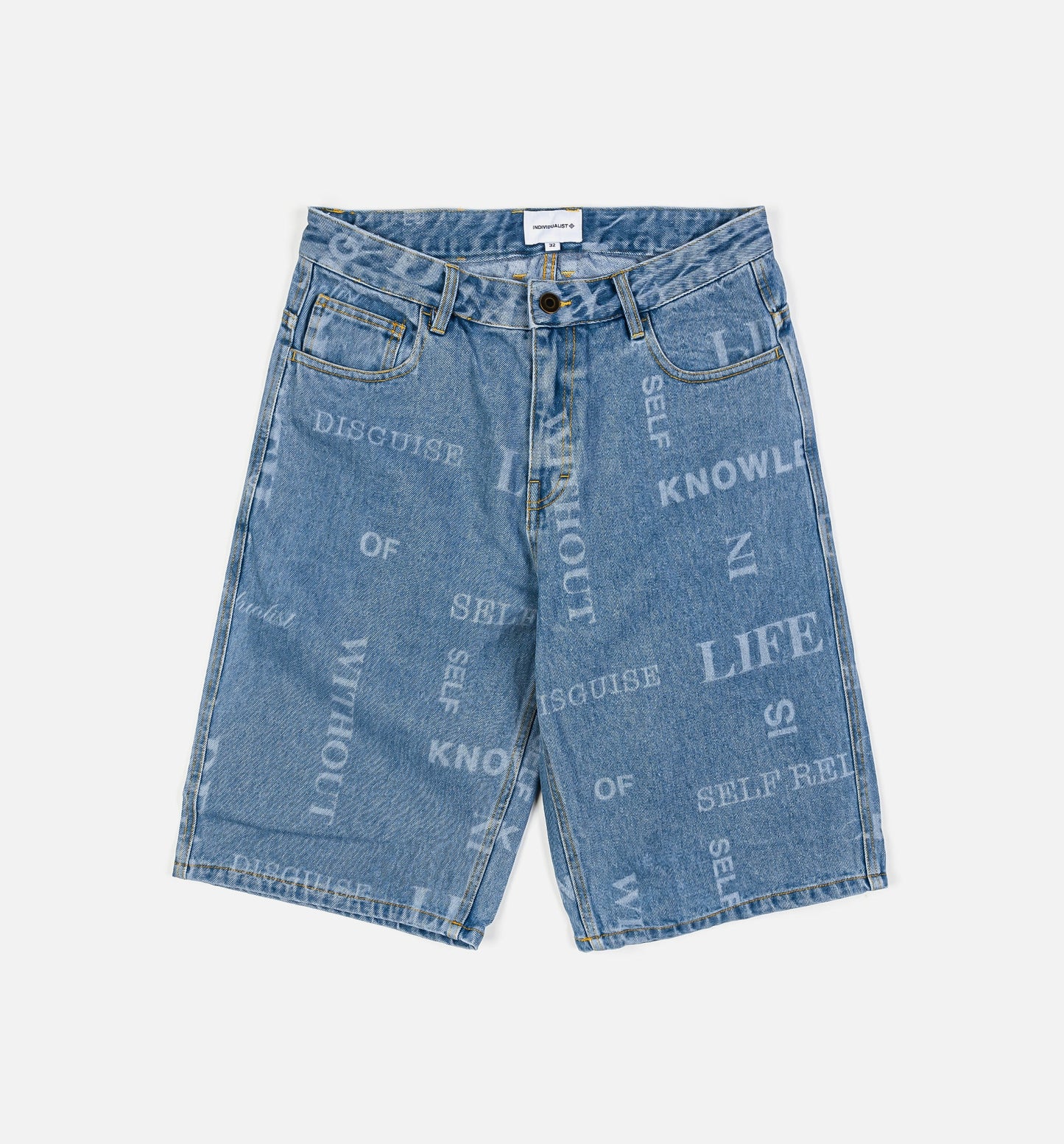 Knowledge Big Denim Mens Short Blue