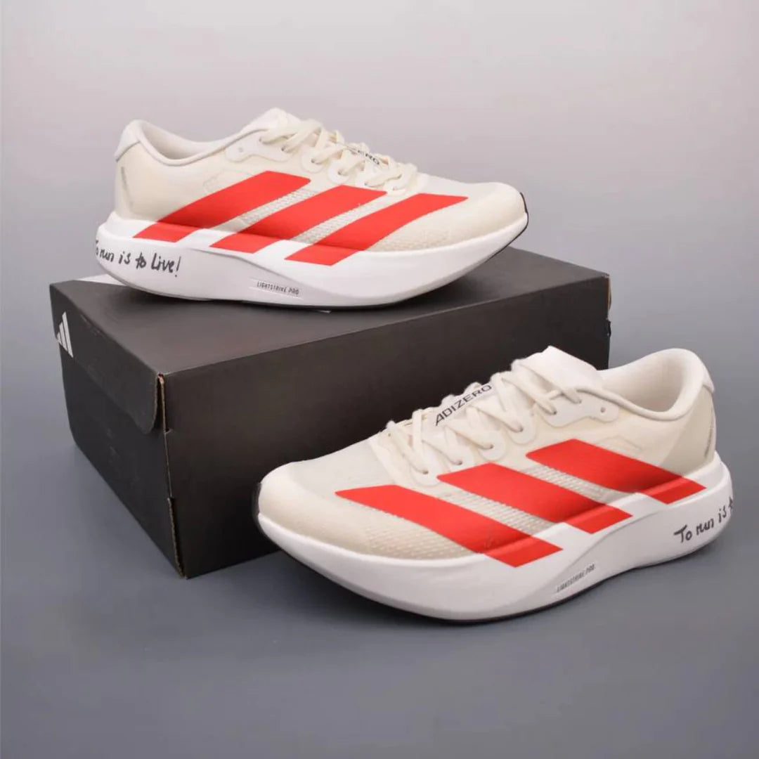 Tênis Adidas Adizero Evo SL Bege Vermelho