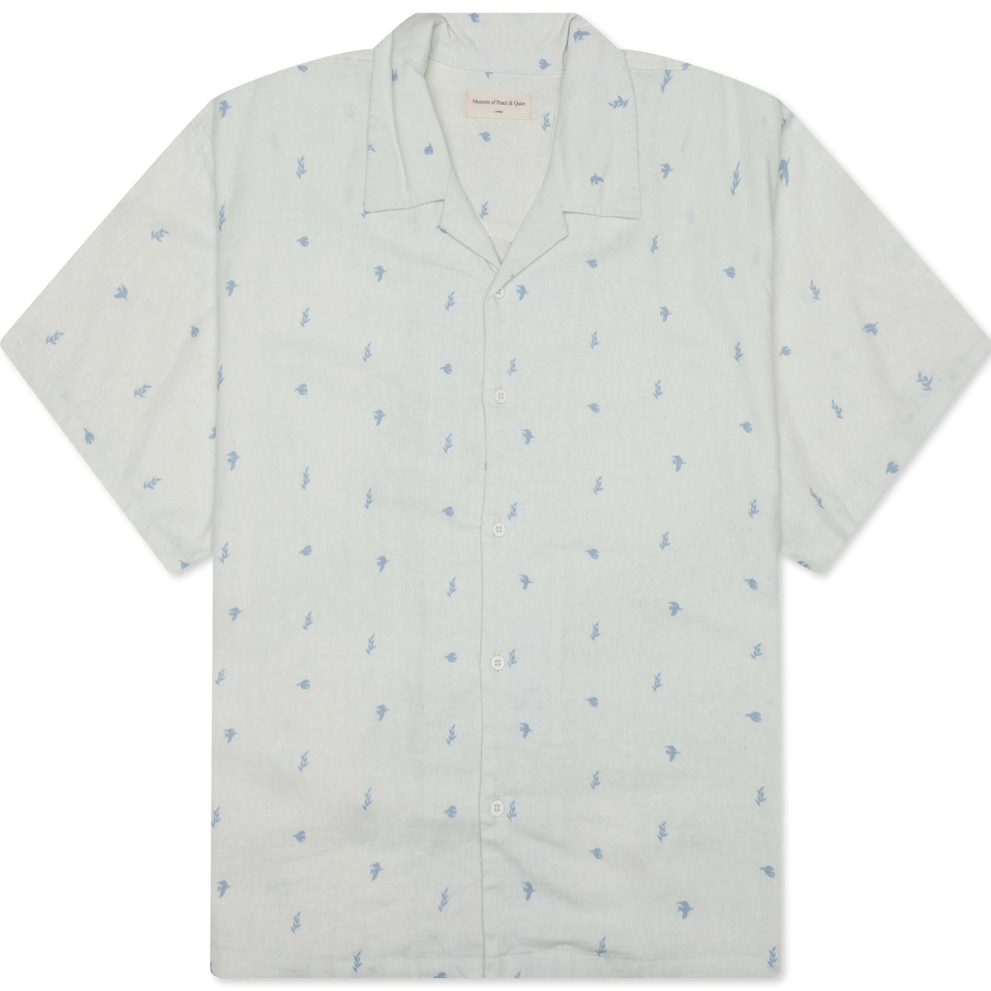 Doves Linen Button Up White