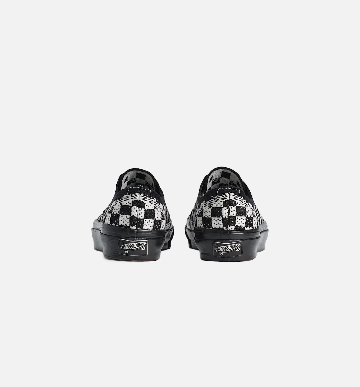 Premium Authentic Checkerboard Mens Lifestyle Shoe Checkerboard Black Marshmallow White