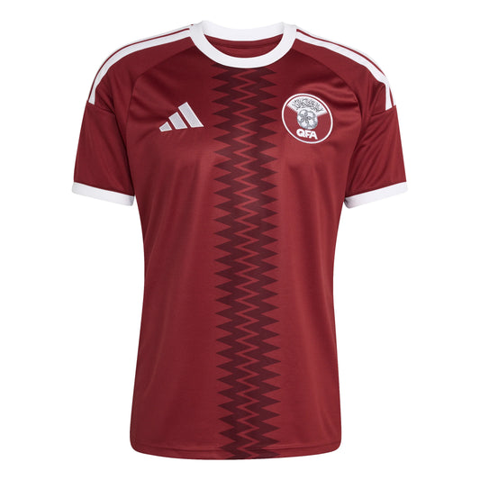 adidas Qatar Home Mens Soccer Jersey 2026 Maroon