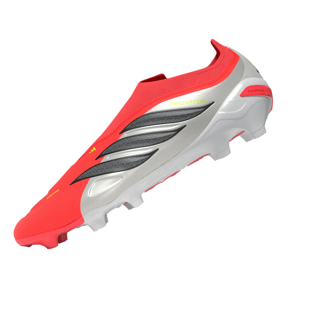 adidas Predator League Laceless FG Firm Ground Mens Soccer Cleats Red Black White