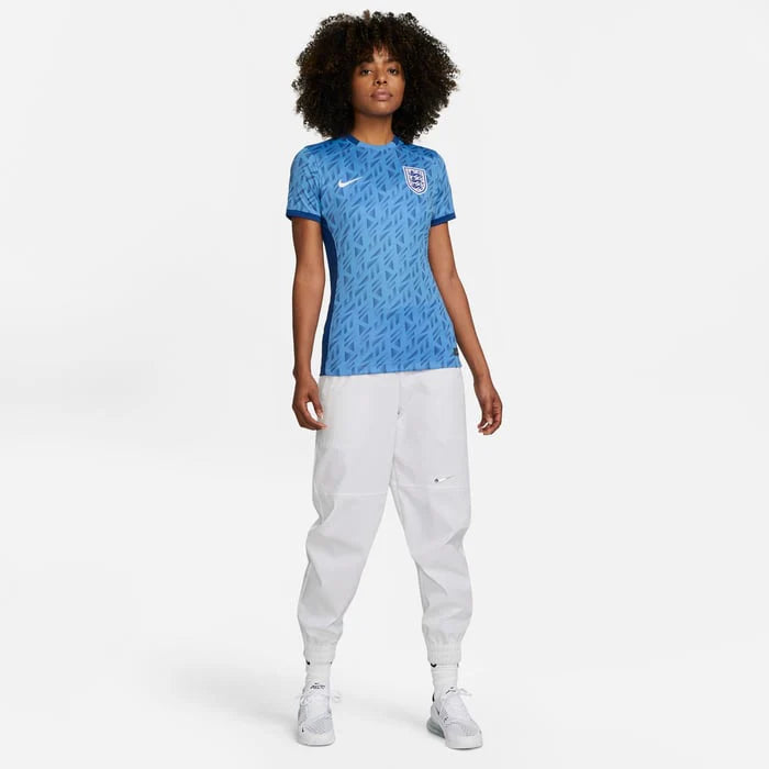 Nike England Away Womens Jersey 23 Coast Gym Blue White
