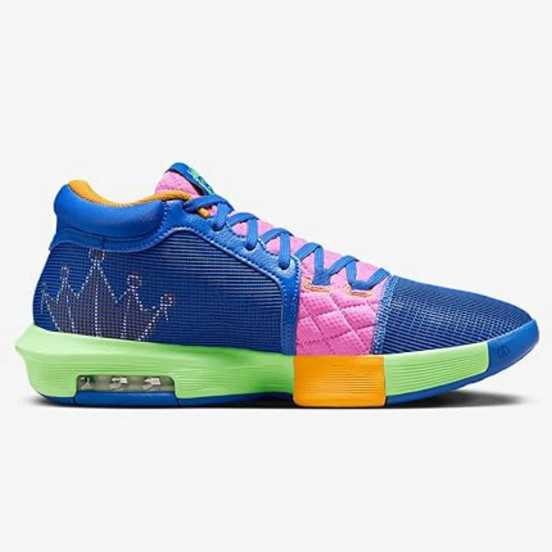 Tênis Nike Lebron Witness VIII Verde Azul Rosa