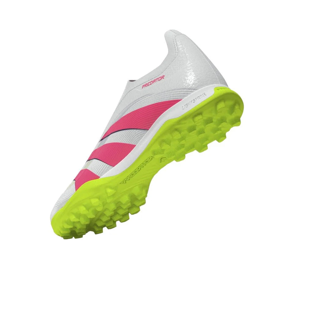 adidas Predator League Laceless Turf Boots White Pink