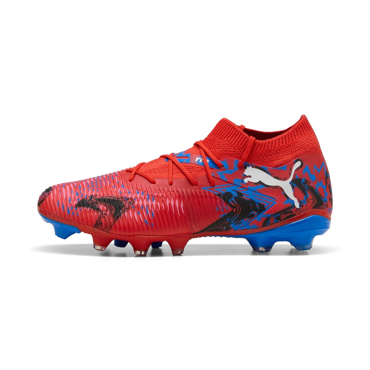 PUMA Future 8 Match Play Makers FG AG Mens Soccer Cleats Red Black Blue
