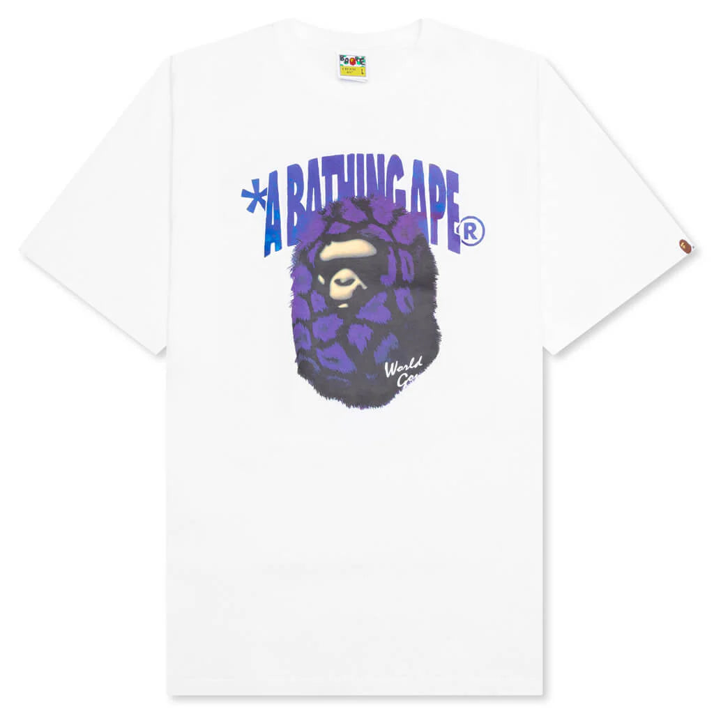 Fur Ape Head Tee White