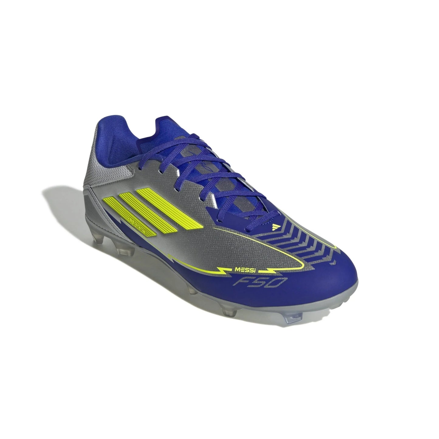 adidas F50 League Messi Firm Multi Ground Boots Silver Yellow