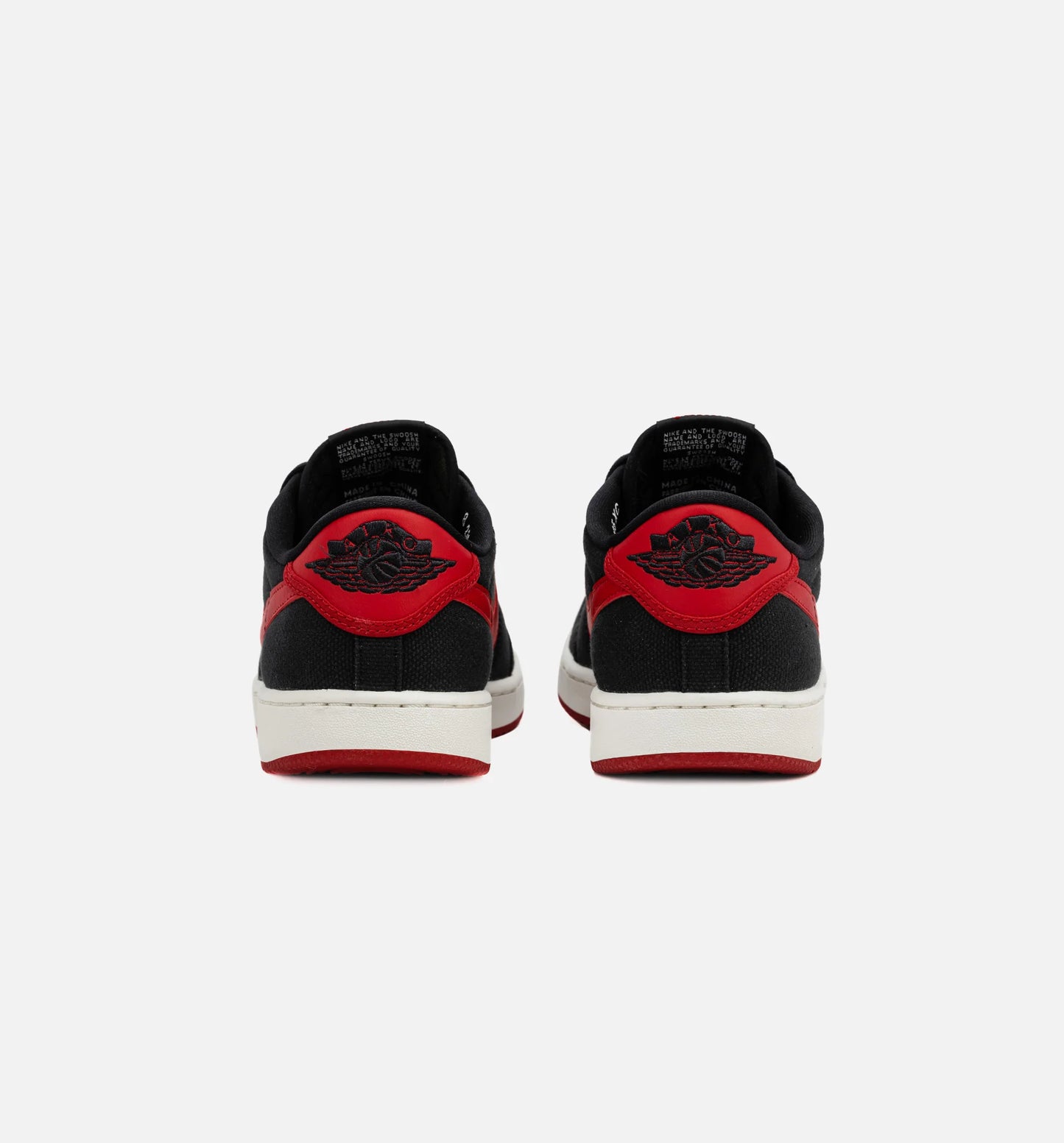 Air Jordan 1 KO Low Bred Mens Lifestyle Shoe Black Red