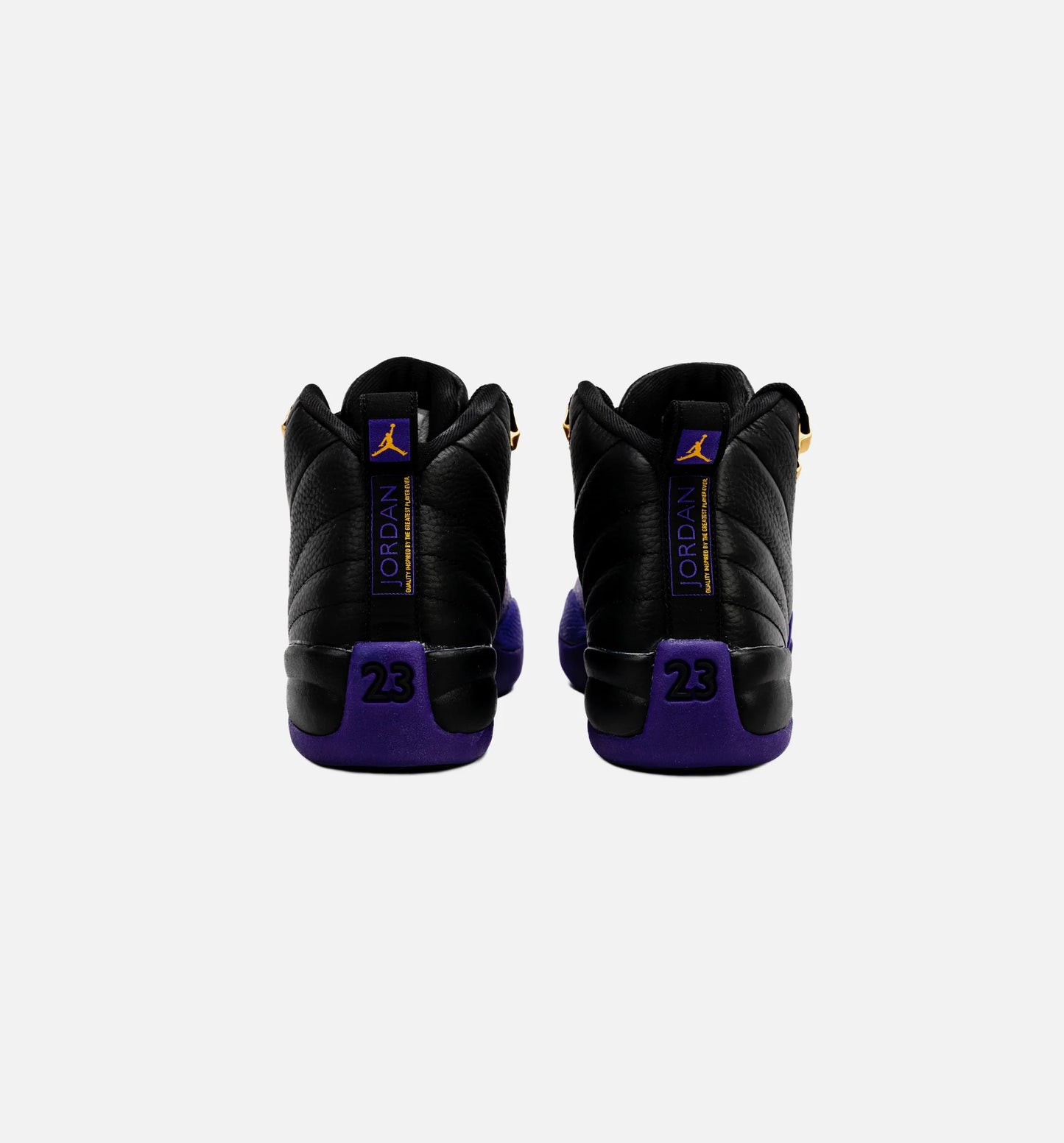 Air Jordan 12 Retro Field Purple Grade School Lifestyle Shoe Black Purple