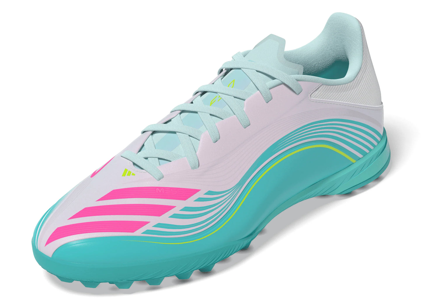adidas F50 Messi League TF Turf Mens Soccer Cleats White Pink