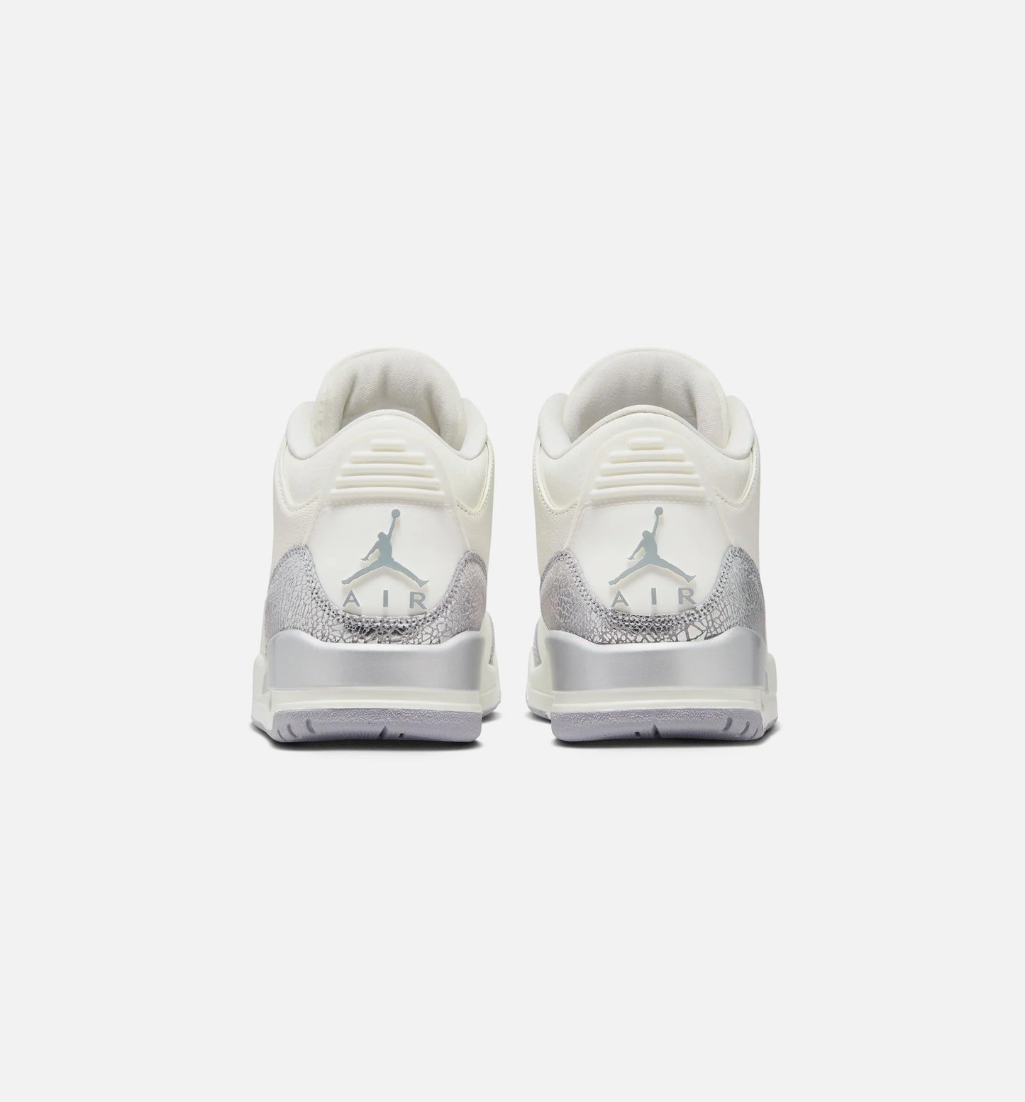 Air Jordan 3 Sail Cement Womens Lifestyle Shoe Sail Cement Grey Metallic Silver