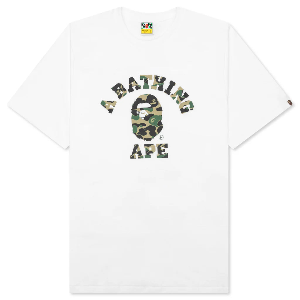 Abc Camo College Tee White Green
