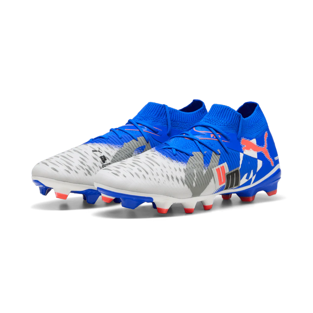 PUMA Future 8 Match Forever FG AG Firm Ground Soccer Cleats White Blue
