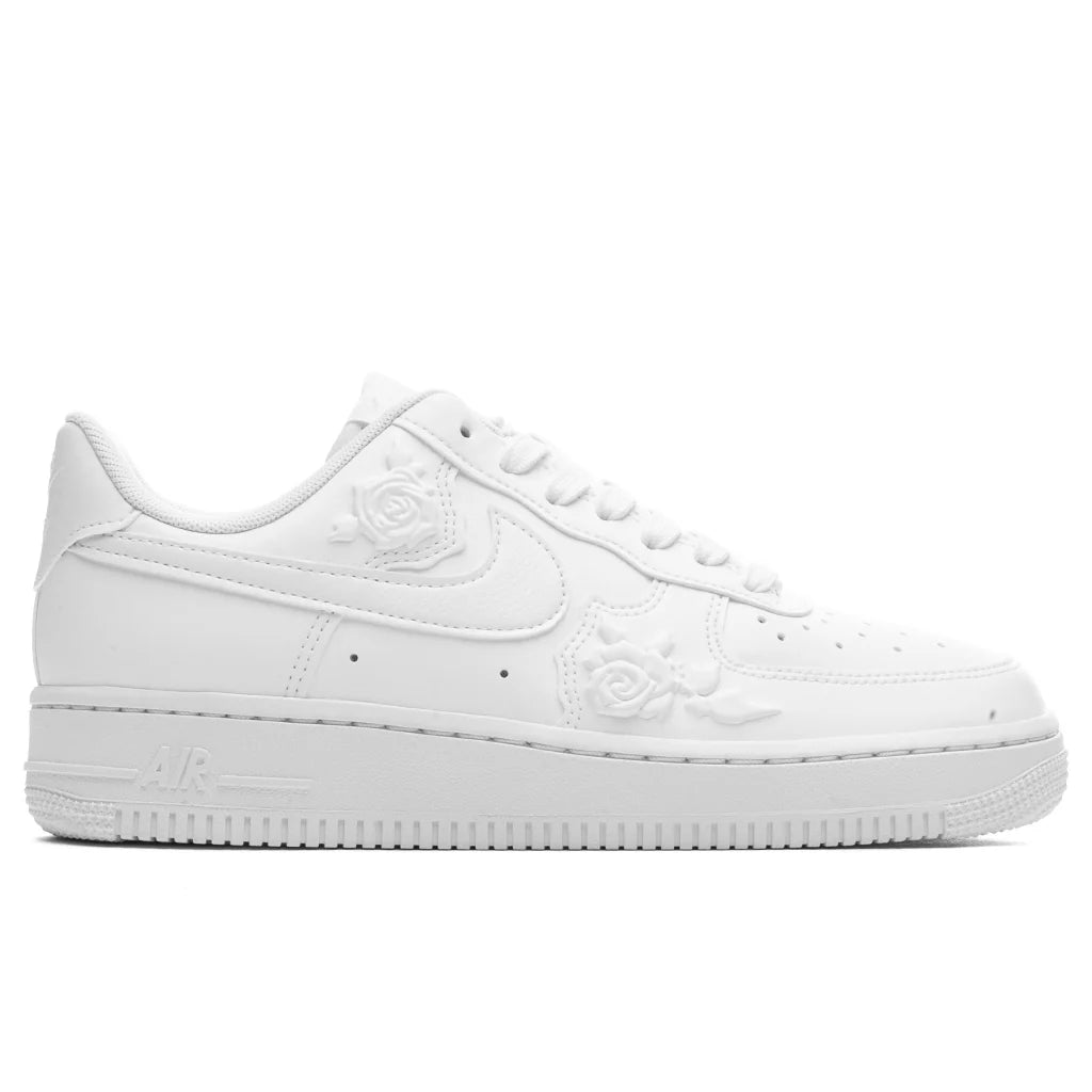 Womens Air Force 1 07 White Roses Triple White