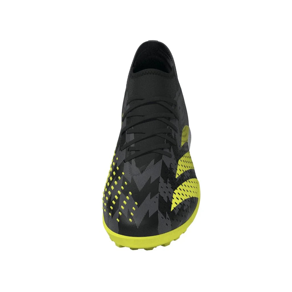 adidas Predator Accuracy Injection3 TF Turf Soccer Cleats Black Solar Yellow Grey Five