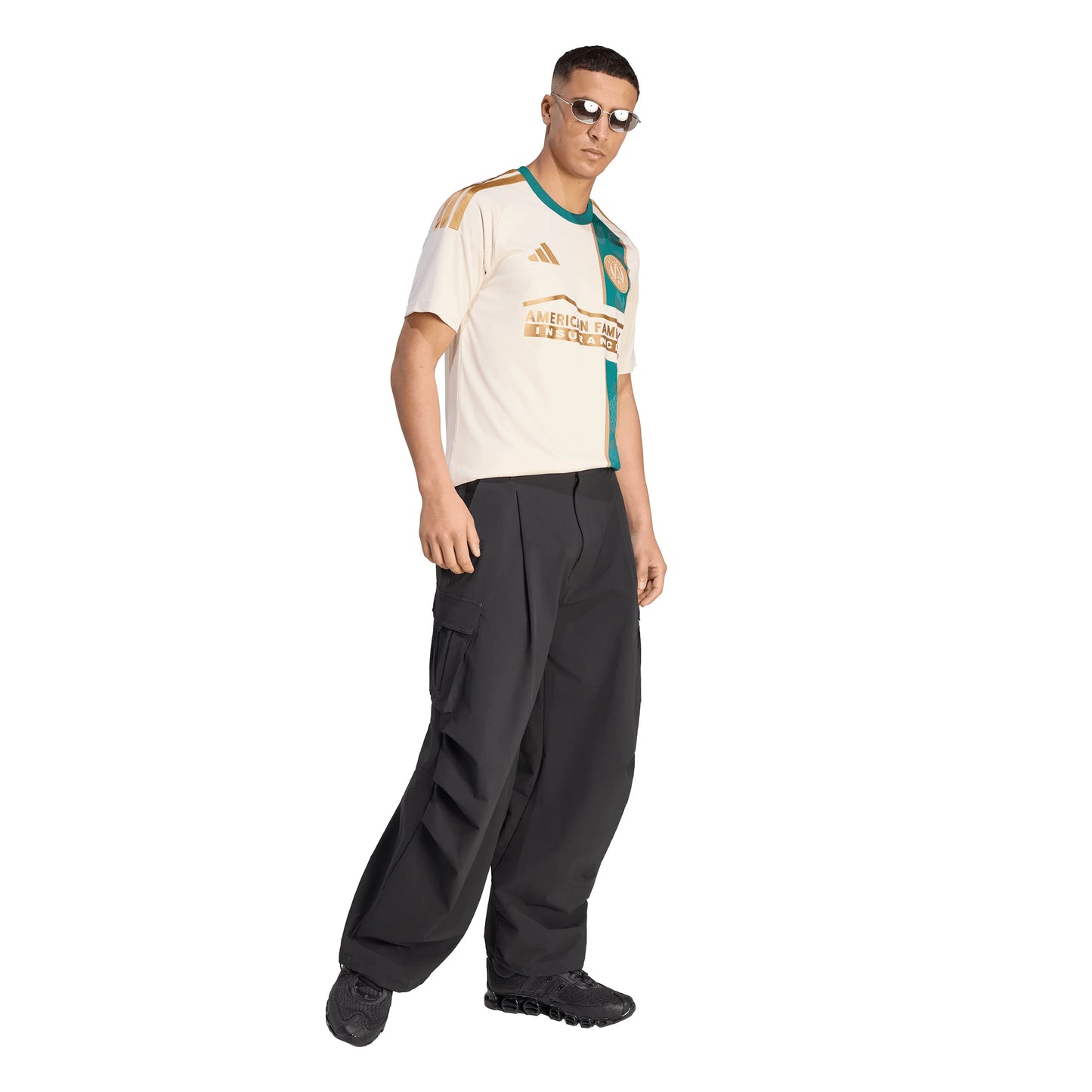 adidas Atlanta United Away Mens Soccer Jersey 26 27 Beige