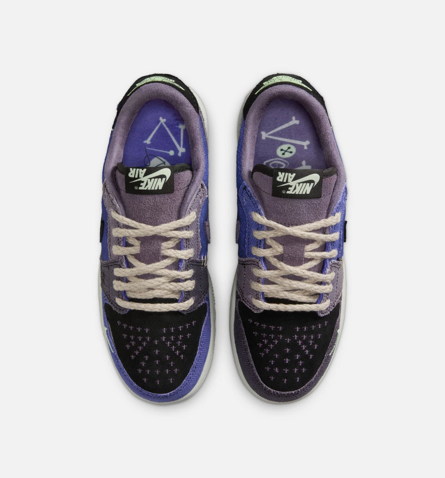 Air Jordan 1 Low OG Regency Purple and Dark Raisin Grade School Lifestyle Shoe Regency Purple Vapor Green Black Dark Raisin Daybreak Light Silver