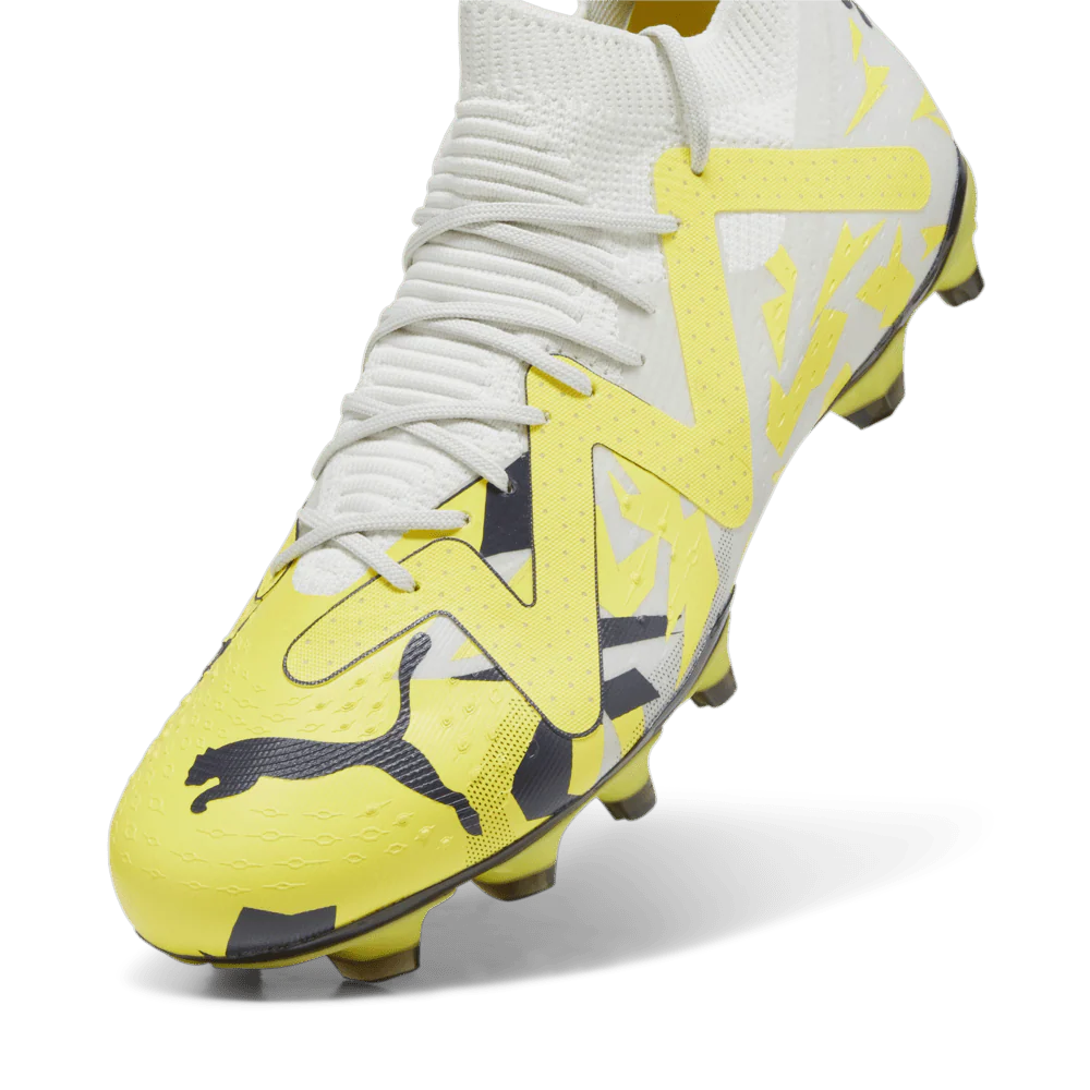PUMA Future Match FG AG Soccer Cleats Gray Yellow