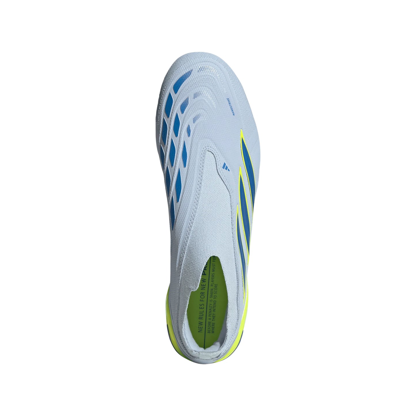 adidas Predator League Laceless FG Firm Ground Mens Soccer Cleats Sky Blue Yellow