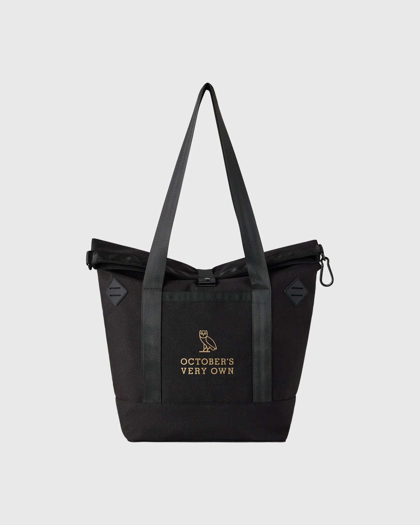 Roll Top Tote Bag Black