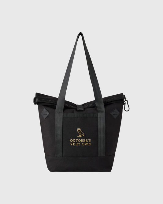 Roll Top Tote Bag Black