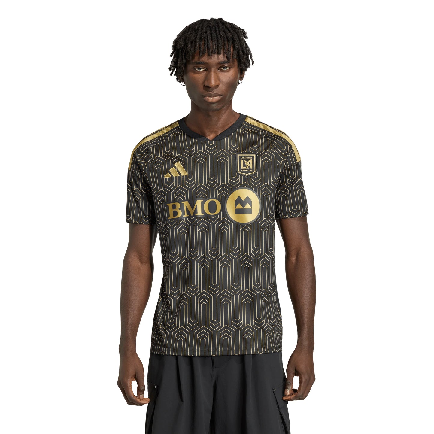 adidas Los Angeles FC Home Mens Soccer Jersey 26 27 Black