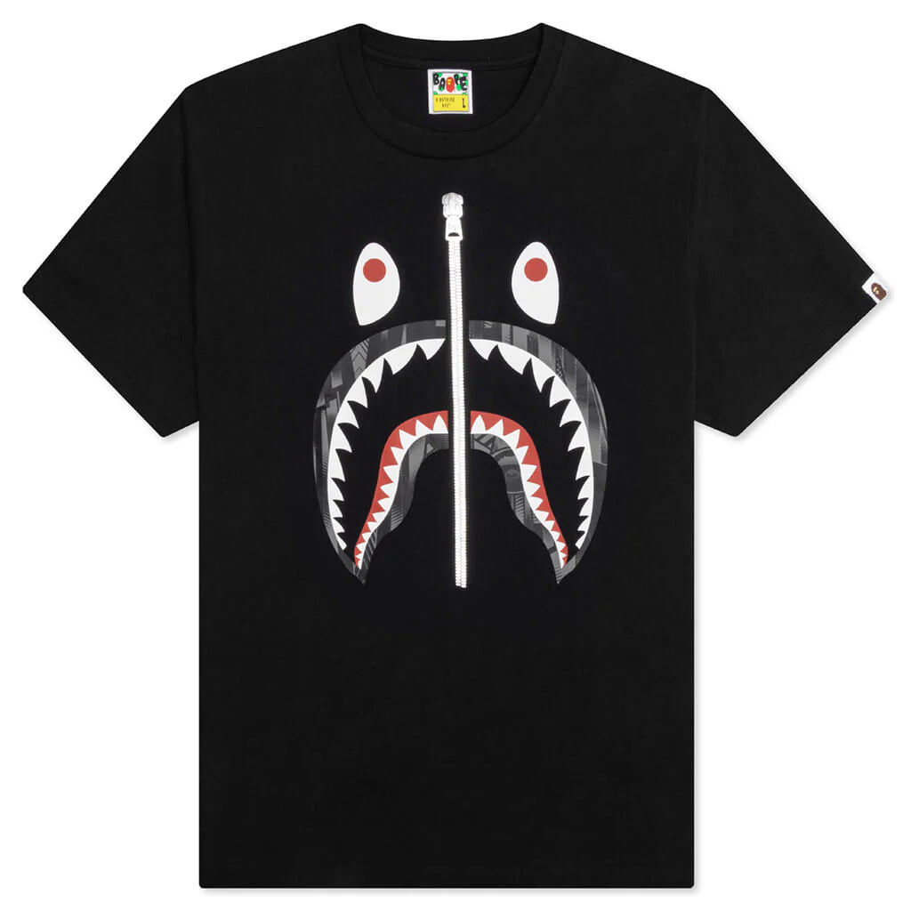 Bape Speed Racer Shark Tee Black