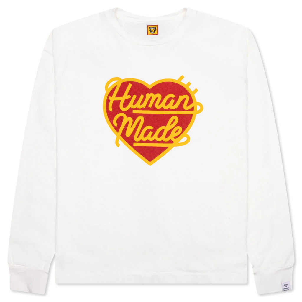 Graphic L S T Shirt 4 White