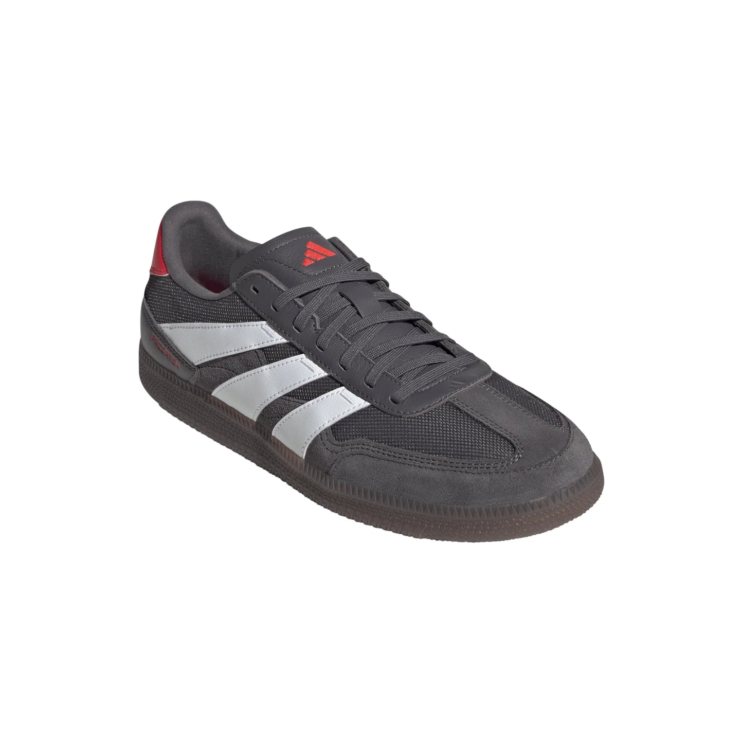 adidas Predator Freestyle Indoor Soccer Shoes Grey Strata White Lucid Red