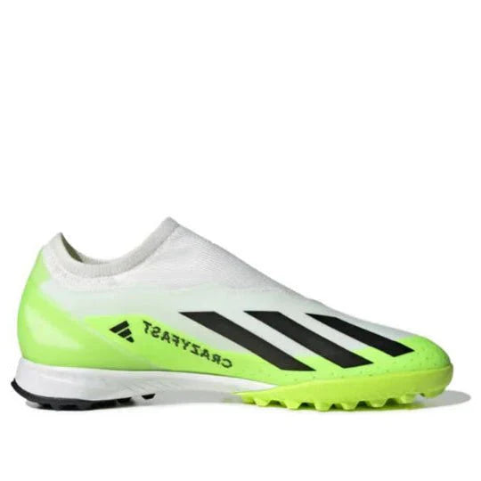 adidas X Crazyfast3 TF Turf Soccer Shoes White Black Lucid Lemon