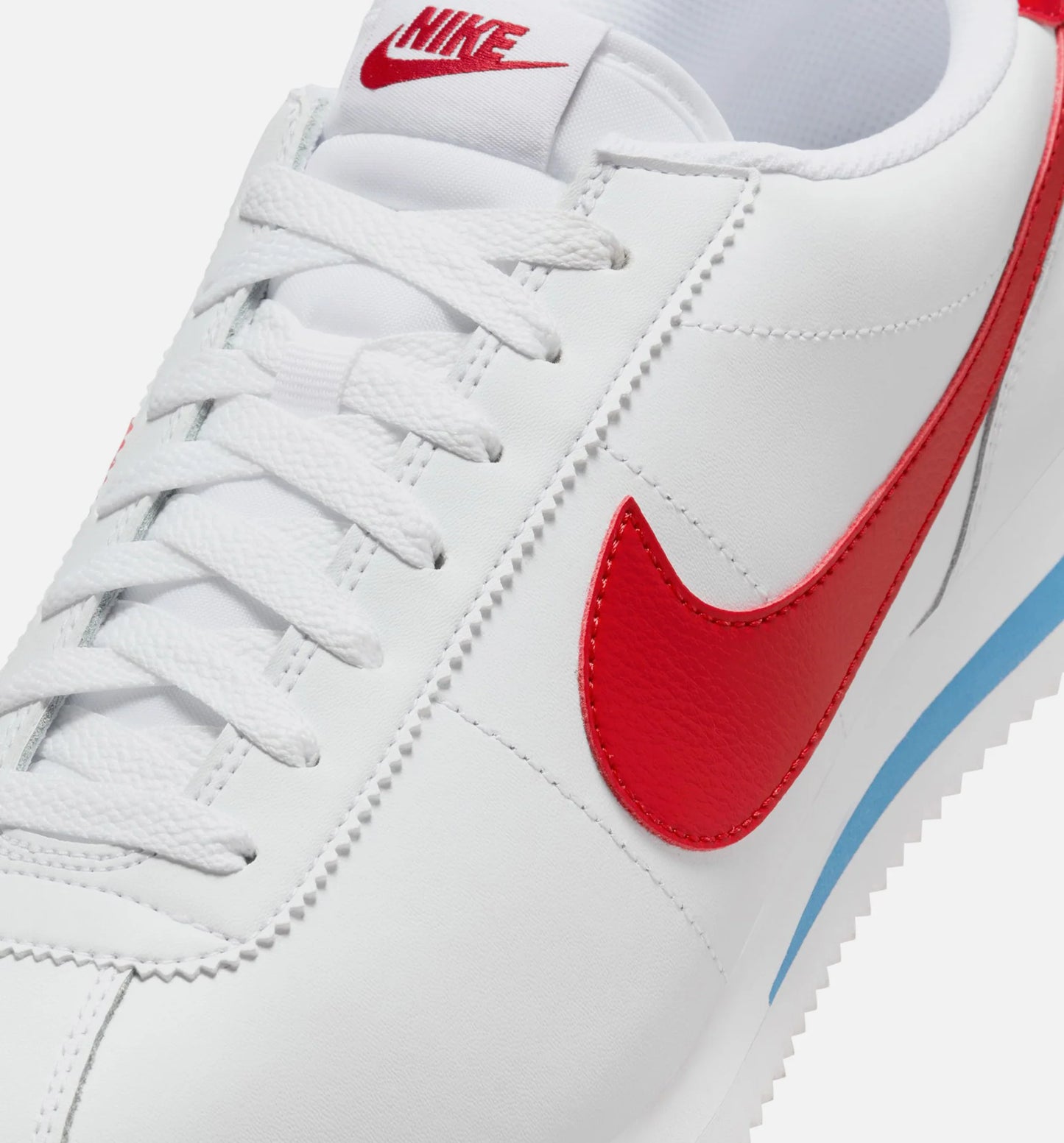 Cortez Forrest Gump Mens Lifestyle Shoe White Varsity Blue Varsity Red