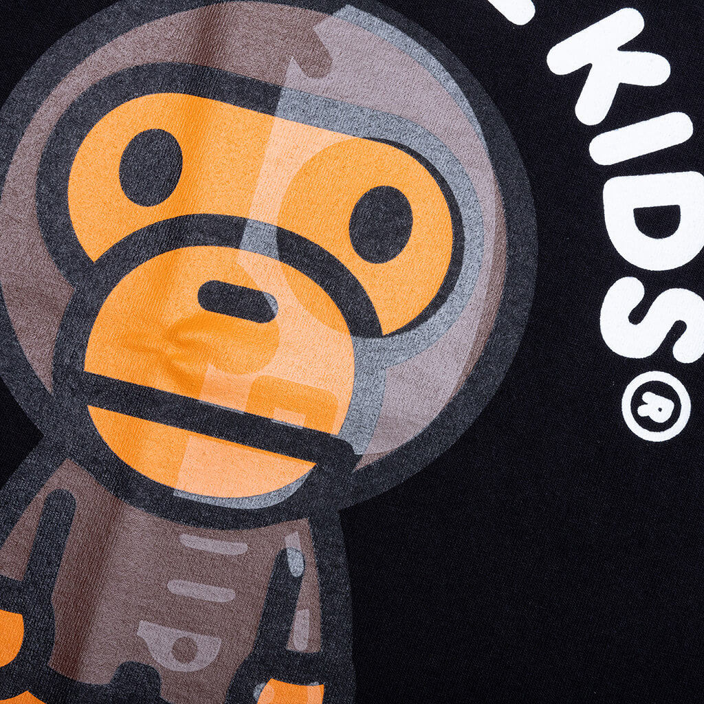 Kids Baby Milo Skull Glow In The Dark Tee Black