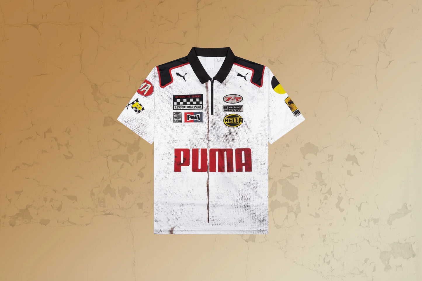 Puma x AAP Rocky Team Zip Polo White