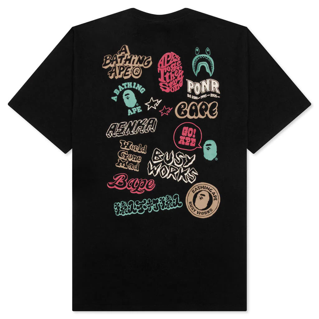 Colors Bape Graffiti Tee Black