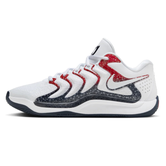 Tenis Nike KD17 Branco Vermelho