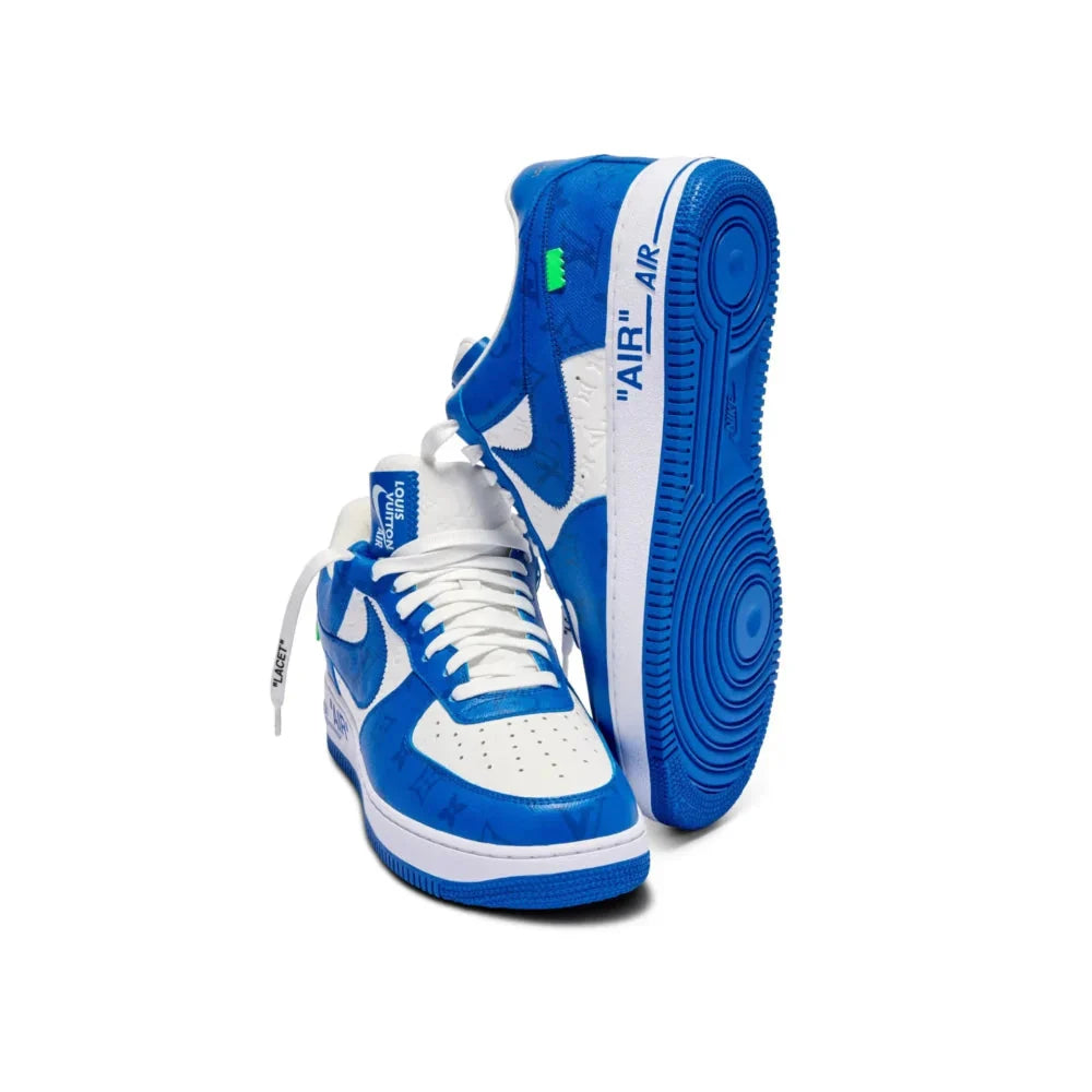 Louis Vuitton x Nike Air Force 1 Low By Virgil Abloh White Blue