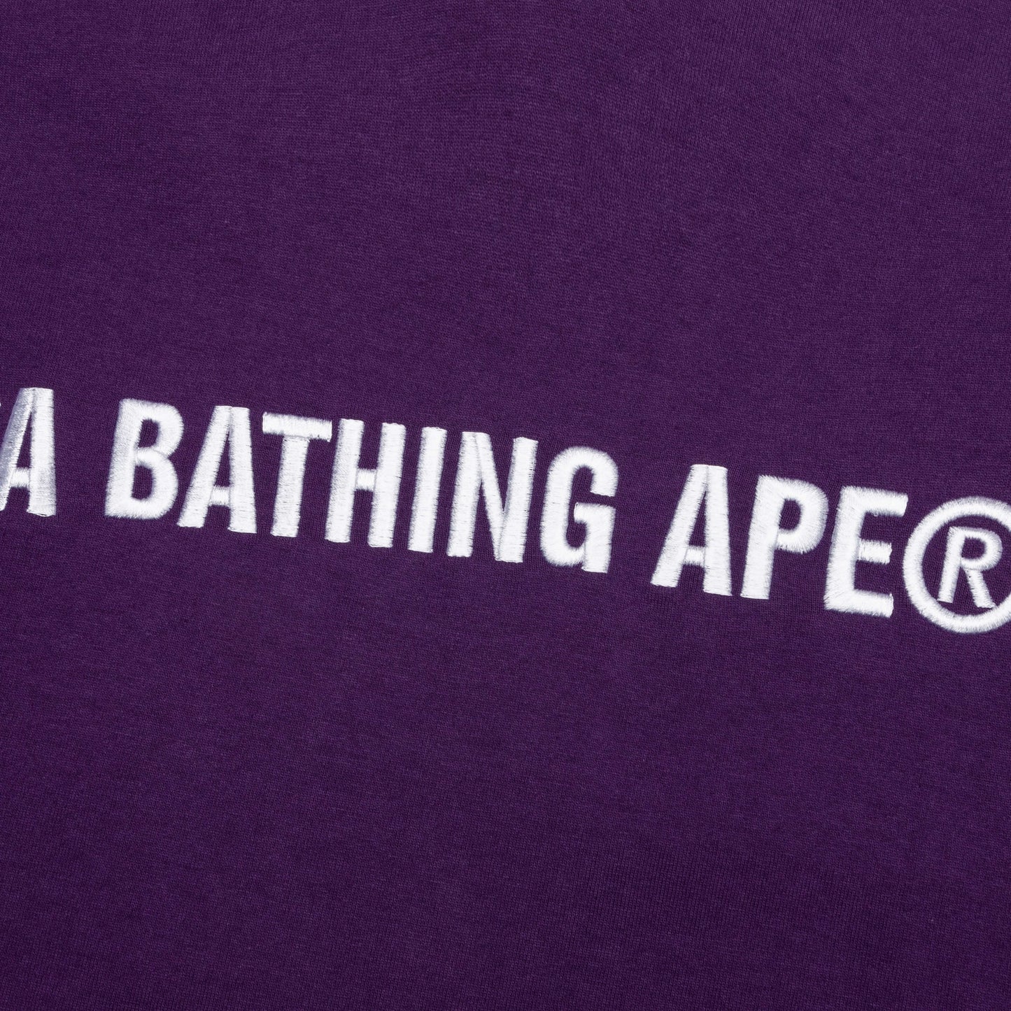 A Bathing Ape Logo Tee Purple