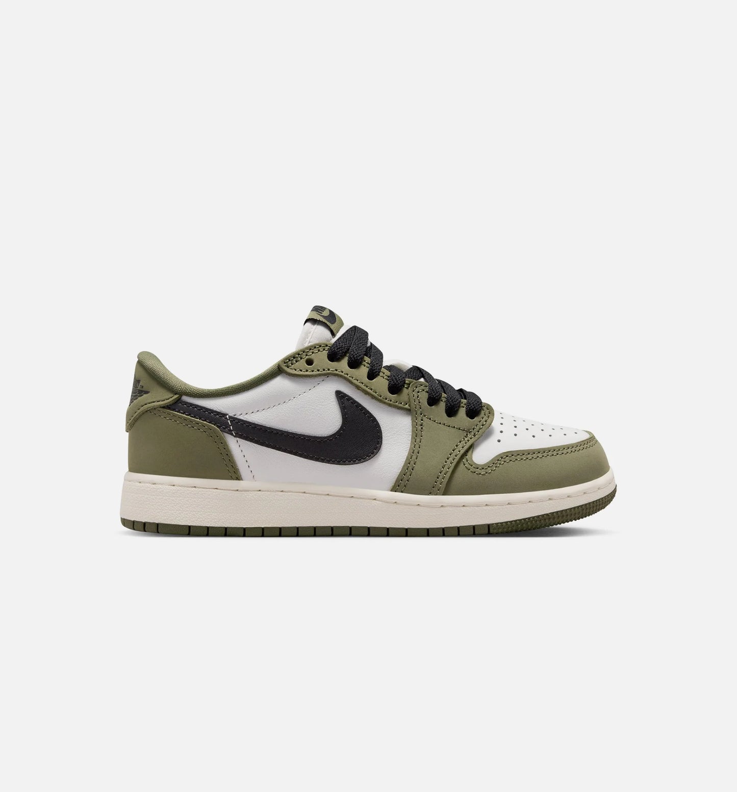 Air Jordan 1 Low OG Medium Olive And Summit White Grade School Lifestyle Shoe Medium Olive Black Summit White Sail