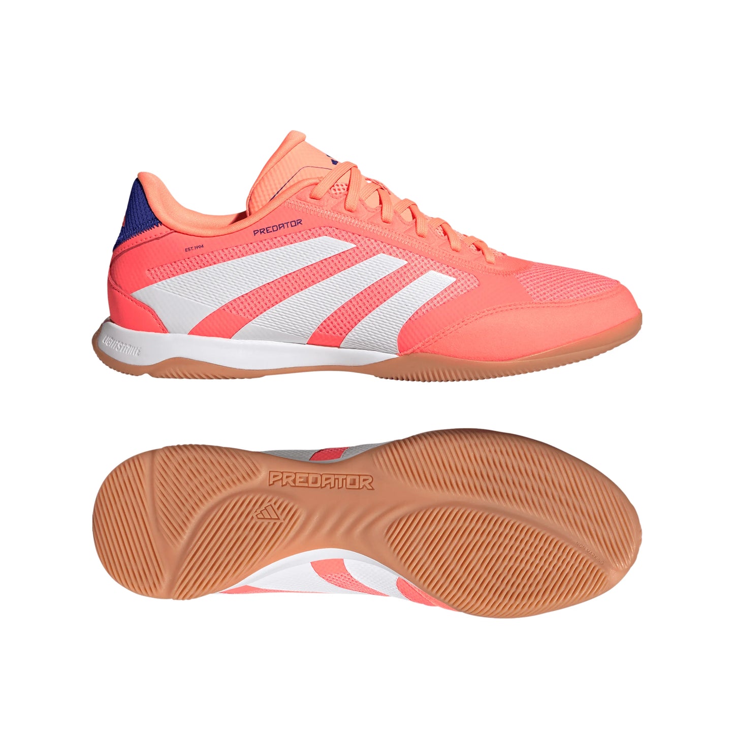 adidas Predator League IN Mens Soccer Shoes Orange White