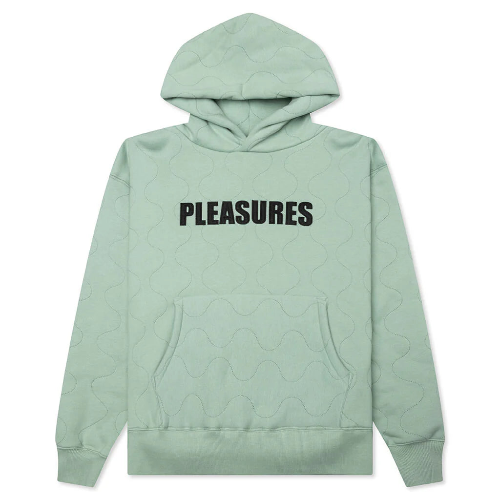 Wave Quilted Hoodie Matcha