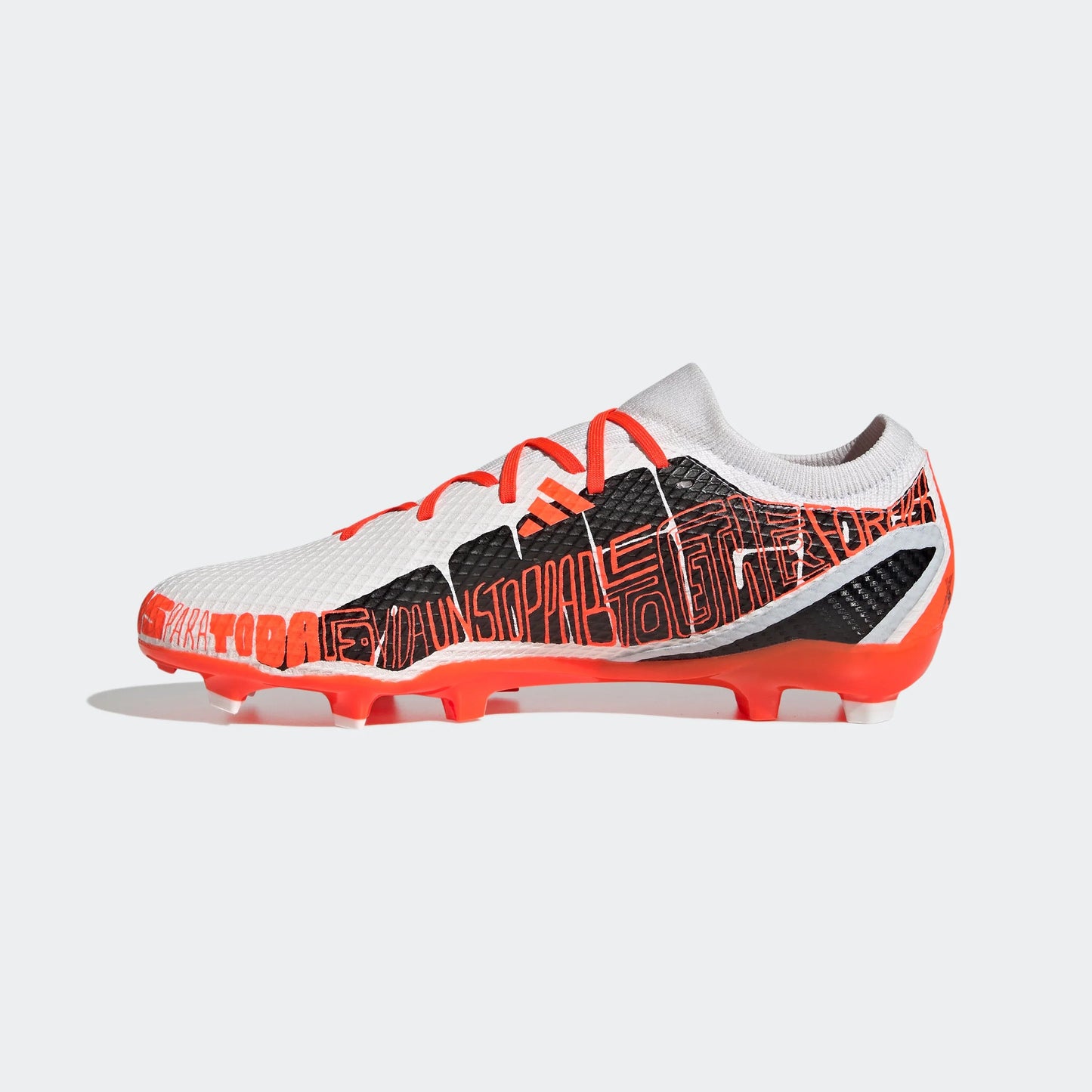 adidas Speedportal Messi 3 FG Firm Ground Soccer Cleats White Black Red