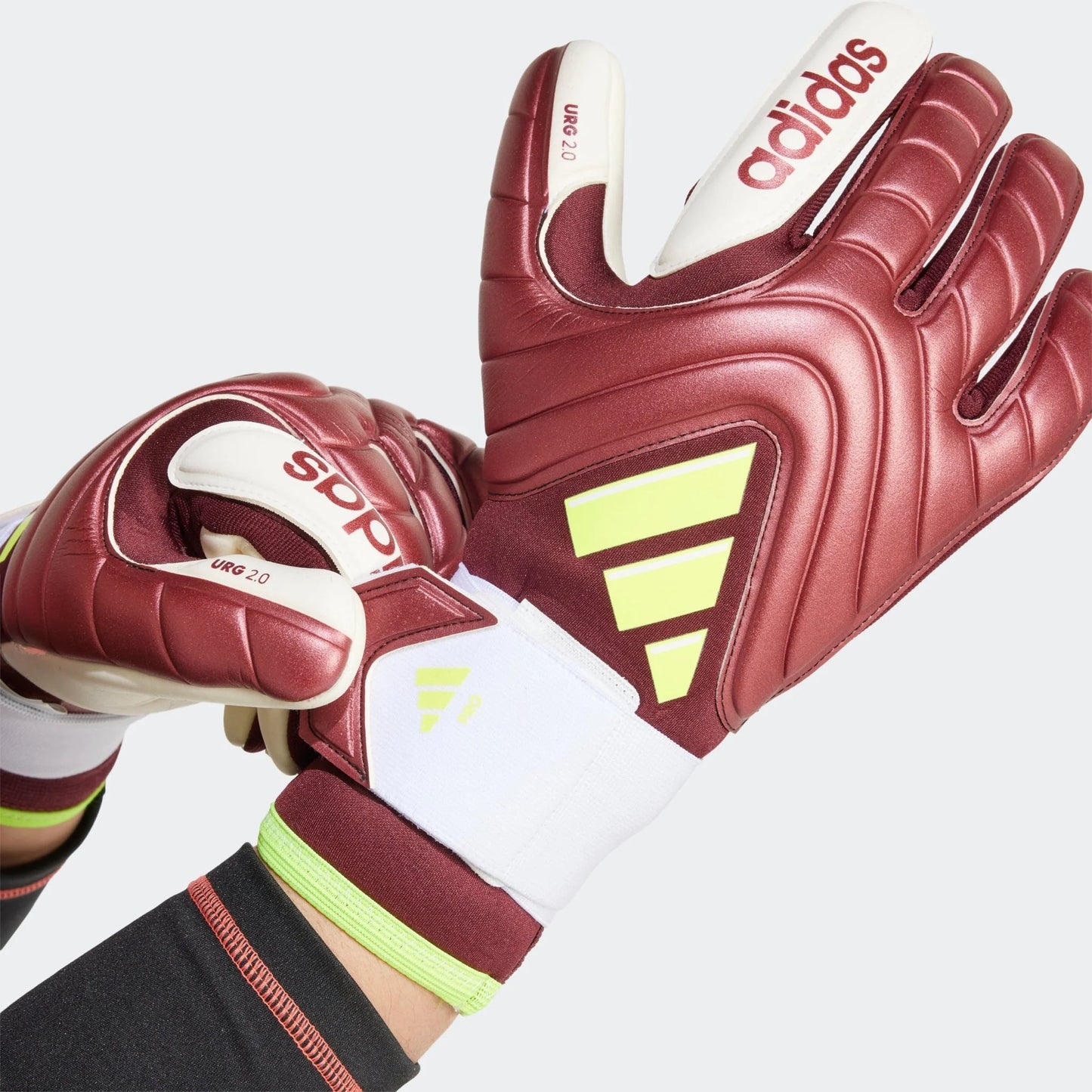 adidas Copa Pro Goalkeeper Gloves Shadow Red White Solar Yellow