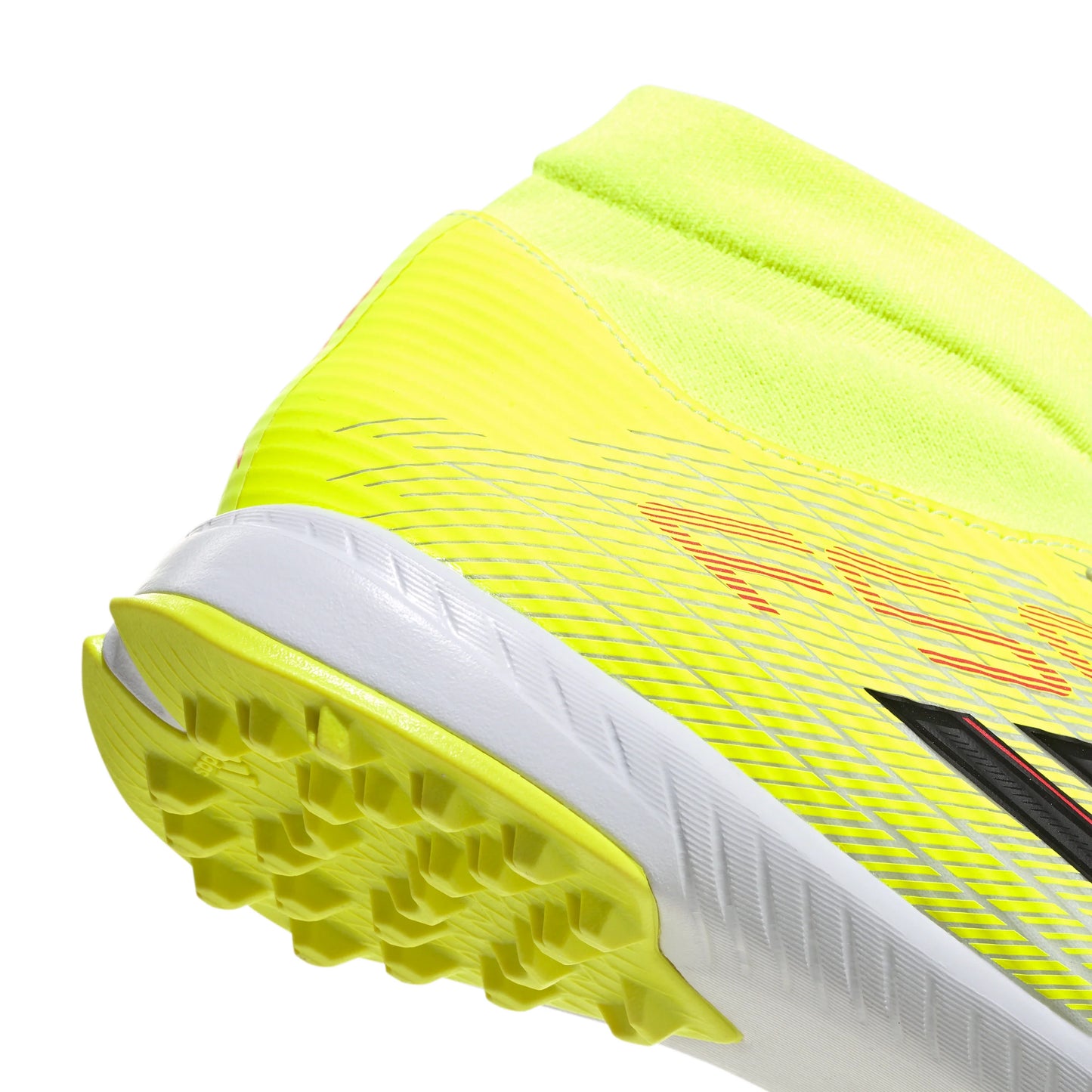 adidas F50 League Mid Cut TF Turf Mens Soccer Cleats Yellow Black Red