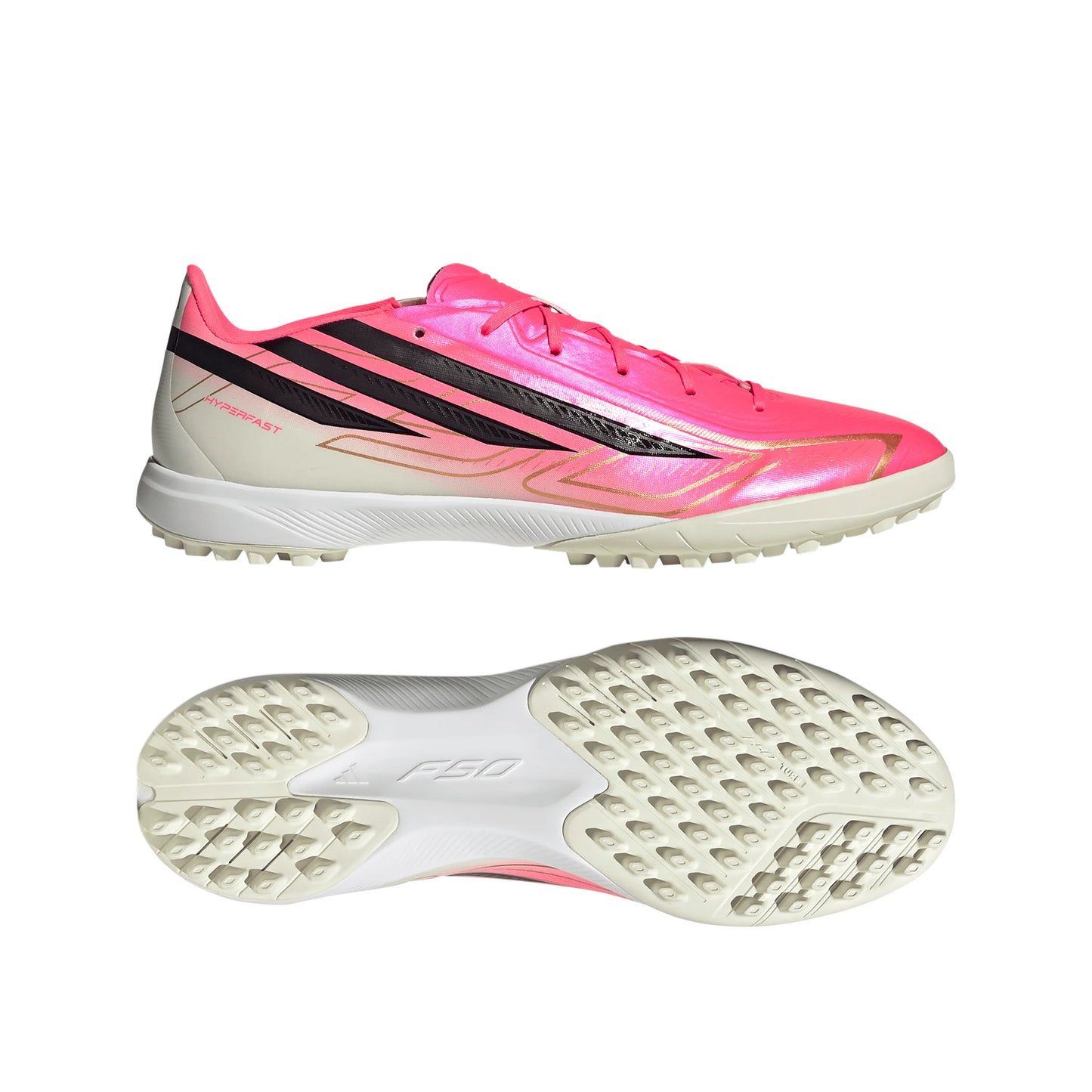 adidas F50 Hyperfast League Turf Mens Soccer Cleats Turquesa Black Gold
